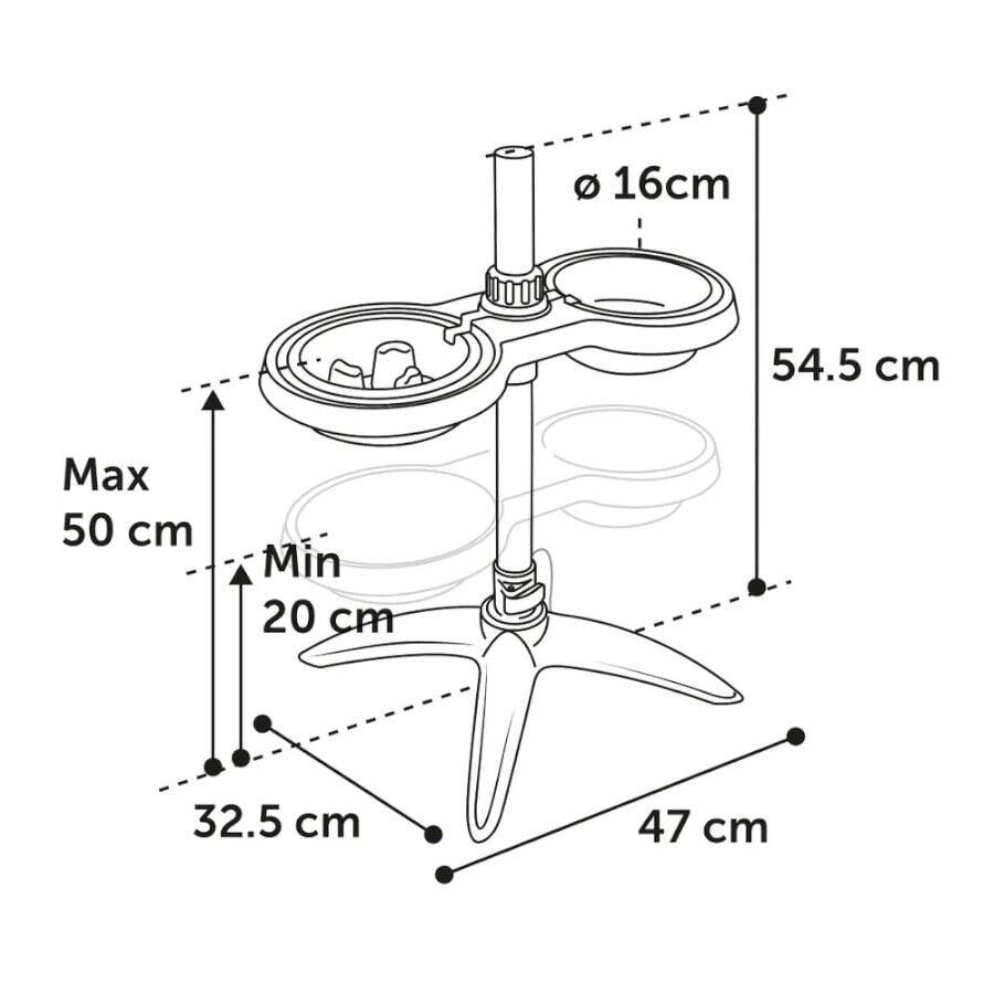 Flamingo Suvi Comedero y Bebedero con soporte para perros, , large Imagen numero 6