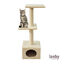 Leeby Colette torre rascador con cama nido beige para gatos, , large indicador imagen numero 2
