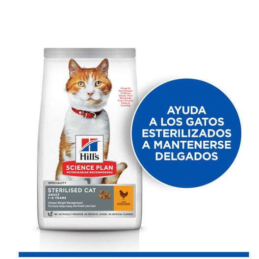 Hill's Science Plan Sterilised Adult Pollo pienso para gatos, , large image number null