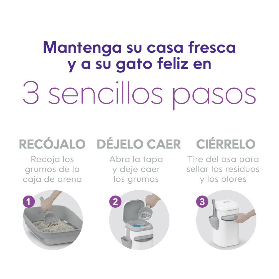 Litter Genie Contenedor LitterLocker Platinum Arena para gatos, , large Imagen numero 4