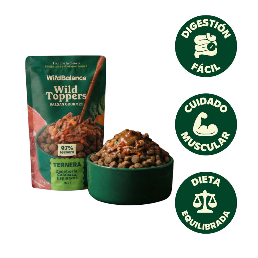 85 g Wild Balance Toppers Ternera salsa para perros, , large Imagen numero 4