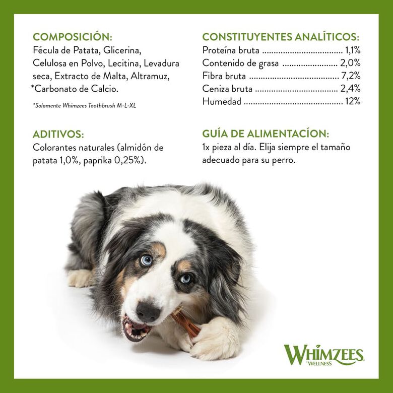 Whimzees Snacks Dentales para perros de razas medianas thumbnail