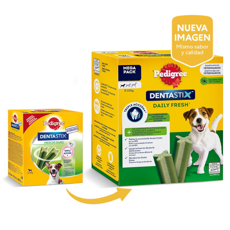 28 barritas Pedigree Dentastix Fresh Snacks Dentales para Perros Pequeños,  Imagen numero 2 28 barritas Pedigree Dentastix Fresh Snacks Dentales para Perros Pequeños, , large Imagen numero 2