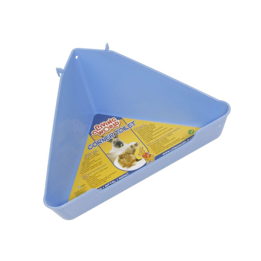 Living World Corner Toilet Esquinera Azul para roedores, , large Imagen numero 1