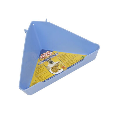 Living World Corner Toilet Esquinera Azul para roedores