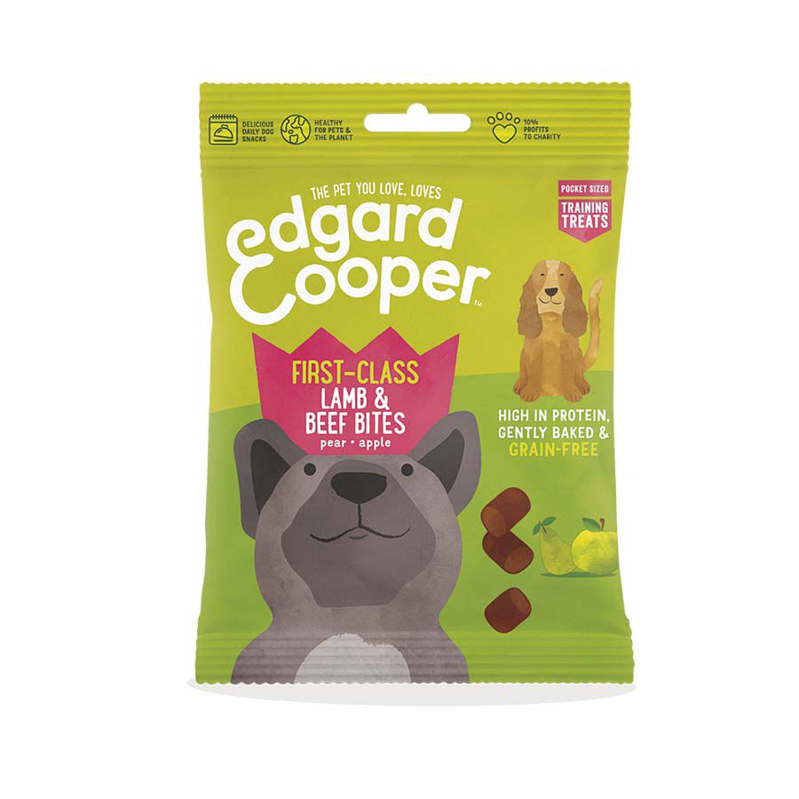 50 g Edgard & Cooper bocaditos de Cordero y Ternera para perros, , large Imagen numero 1