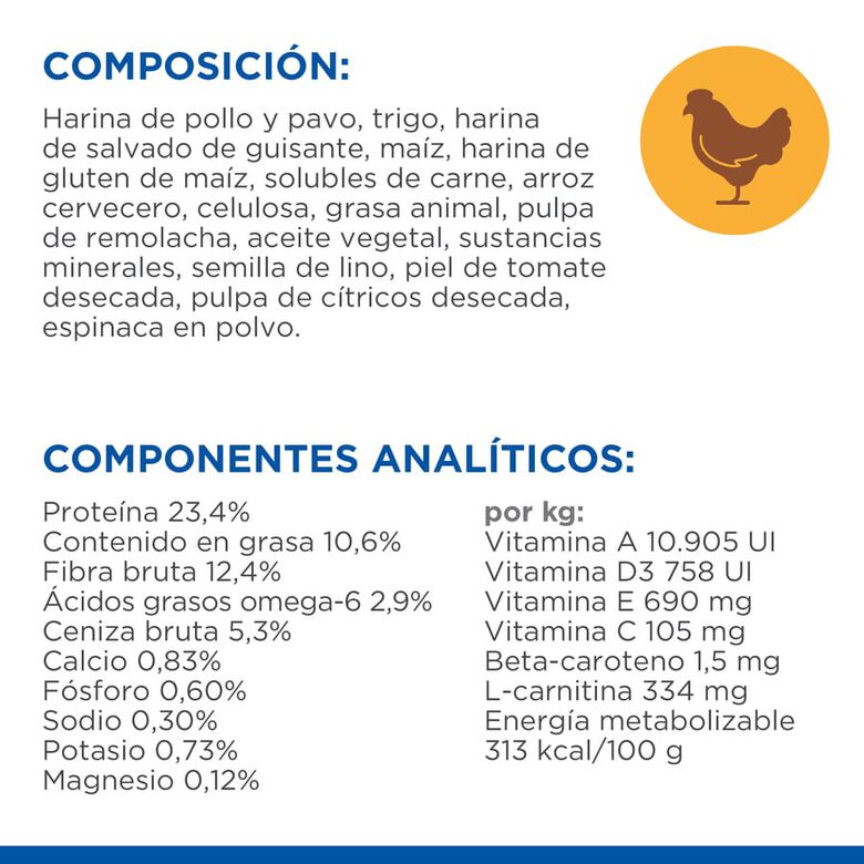 Hill&#039;s Science Plan Light Adult Small y Mini Pollo pienso para perros thumbnail