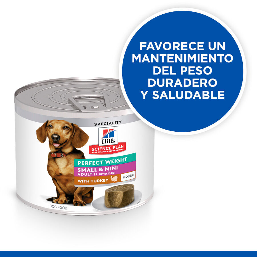 Hill&#039;s Science Plan Adult Small y Mini Perfect Weight Mousse de Pavo lata para perros thumbnail