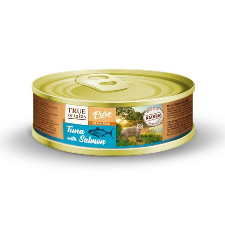 True Origins Pure Adult Atún y Salmón lata para gatos, , large image number null