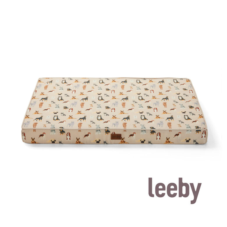 Leeby colchón viscoelástico estampado perros para perros thumbnail