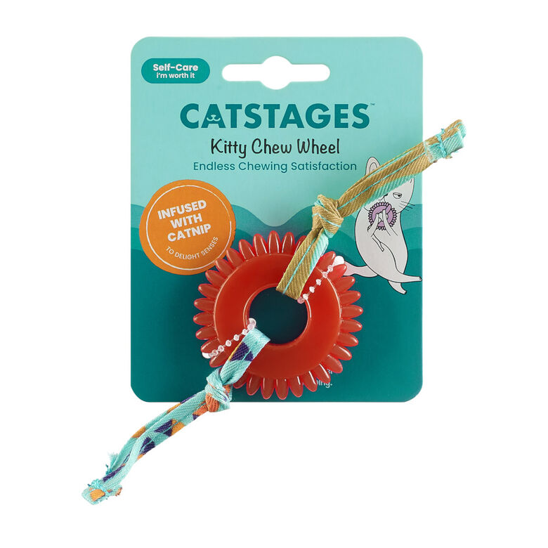 Catstages Kitty Chew Roja Rueda Mordedor para gatos thumbnail