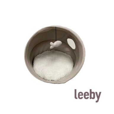 Leeby cama cueva beige para gatos