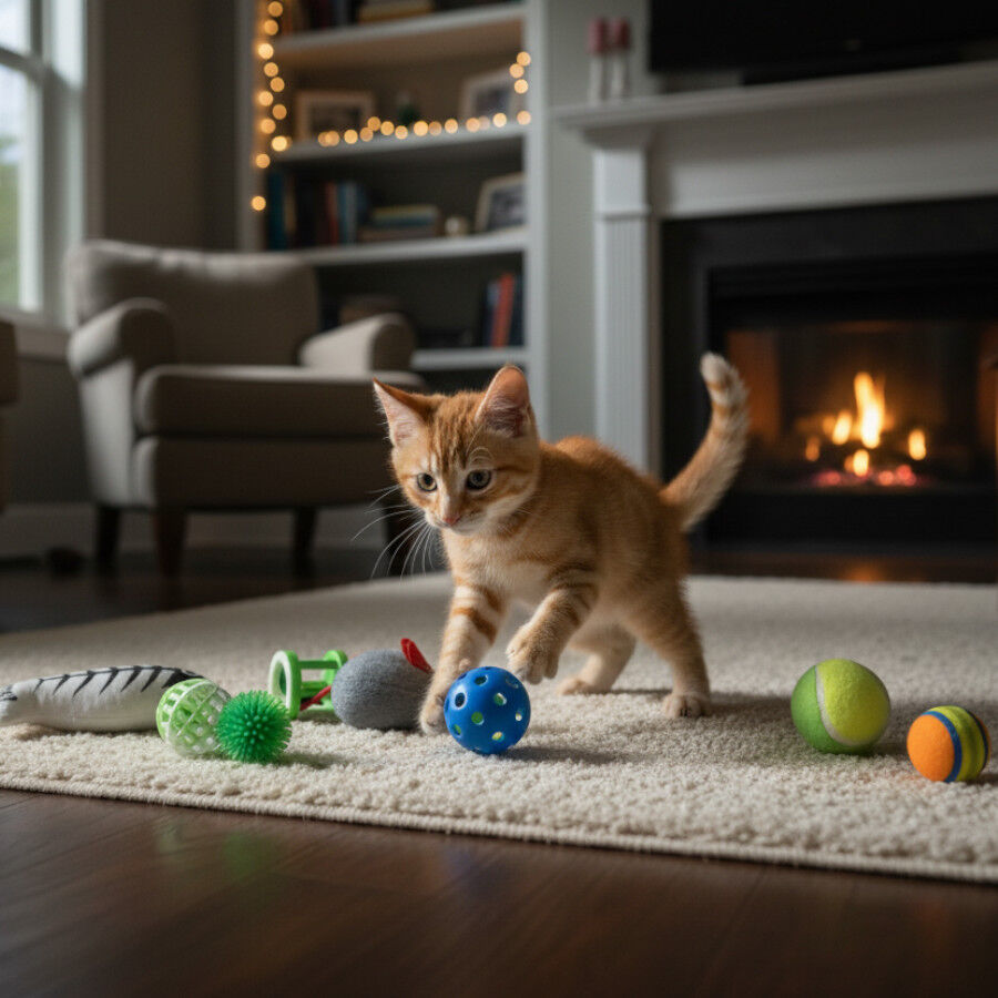 Tootoy! Caja de Juguetes Variados para gatos