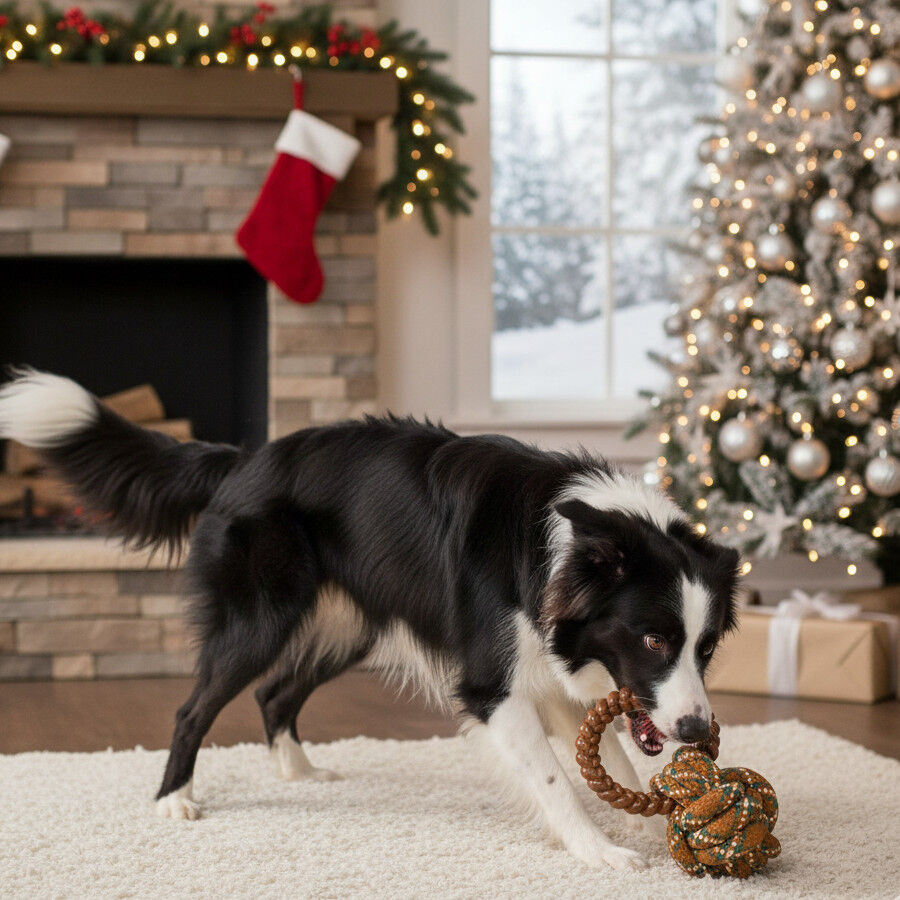 Wonder Christmas Pelota de Cuerda y Mordedor Navideño para perros thumbnail