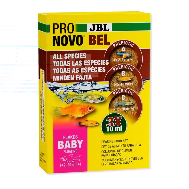 JBL Pronovo Bel Flakes Baby Set de alimento para cría para alevines de peces de acuario vivíparos,  Imagen numero 1 JBL Pronovo Bel Flakes Baby Set de alimento para cría para alevines de peces de acuario vivíparos, , large Imagen numero 1