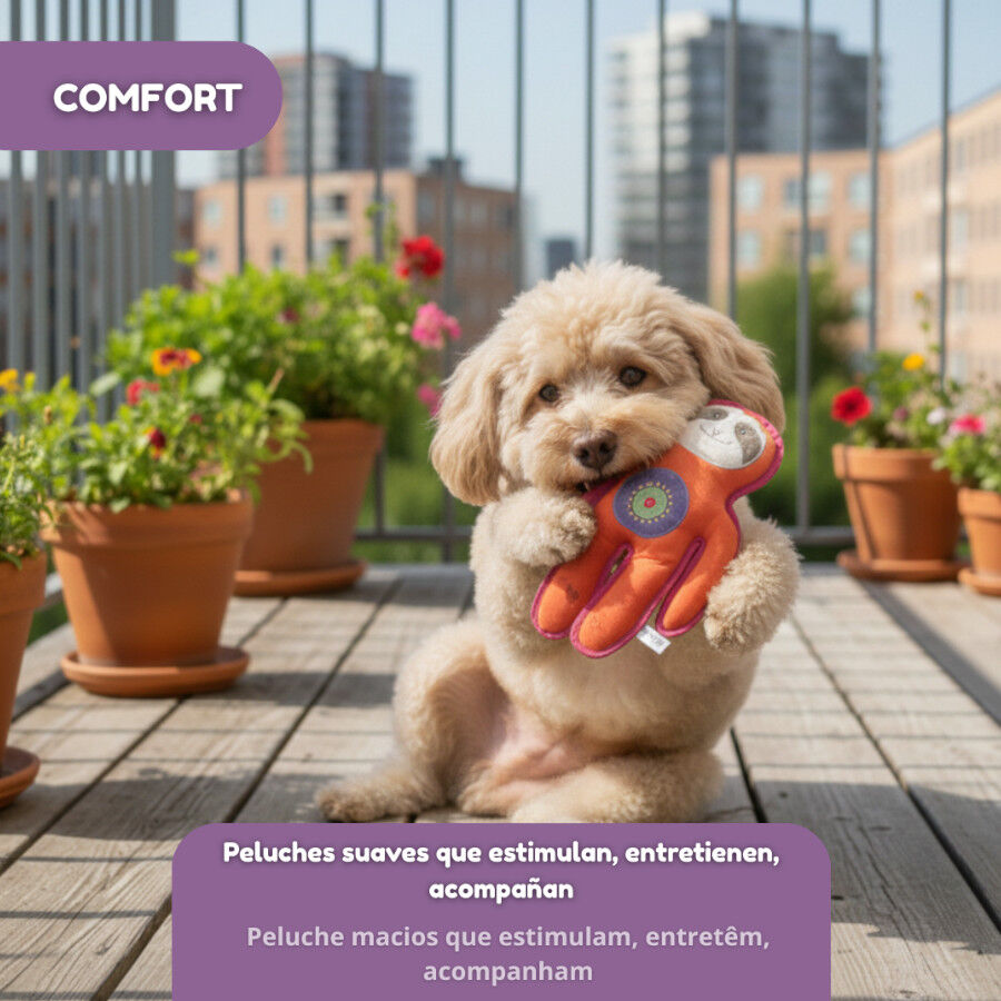 Tootoy! Perezoso Mordedor de Peluche Resistente para perros, , large Imagen numero 6