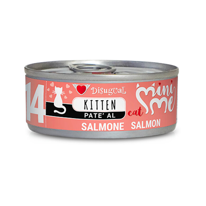 85 g Disugual Mini Me 14 Kitten Salmón en Paté Lata para gatitos,  Imagen numero 1 85 g Disugual Mini Me 14 Kitten Salmón en Paté Lata para gatitos, , large Imagen numero 1