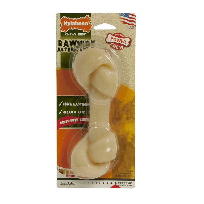 Nylabone Rawhide Alternative hueso mordedor de nylon para perros,  Imagen numero 1 Nylabone Rawhide Alternative hueso mordedor de nylon para perros, , large Imagen numero 1