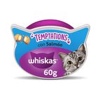 Whiskas Temptations Snacks Salmón para Gatos, , large image number null