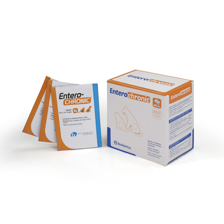30 sobres Bioiberica Entero-Chronic Antidiarreico para perros y gatos,  Imagen numero 1 30 sobres Bioiberica Entero-Chronic Antidiarreico para perros y gatos, , large Imagen numero 1