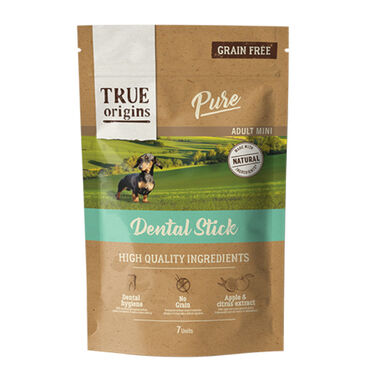 True Origins Mini Adult Pure Snacks Dentales para perros