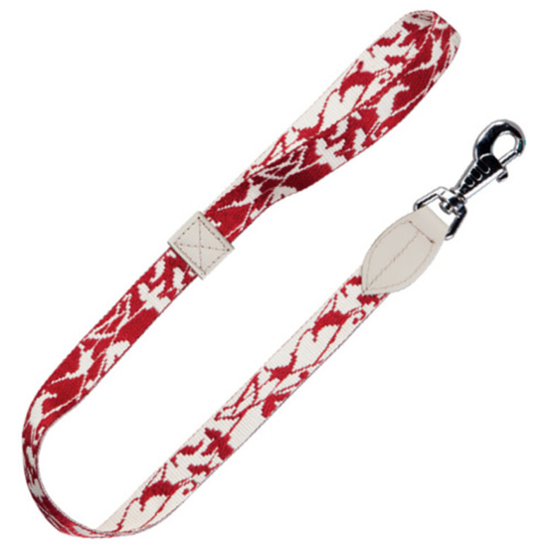 Arppe correa para perros Jacquard roja image number null
