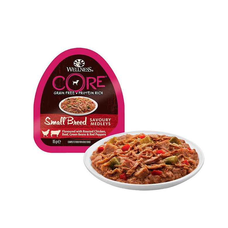 Wellness Core Small Breed Grain Free Pollo y Ternera tarrina para perros thumbnail