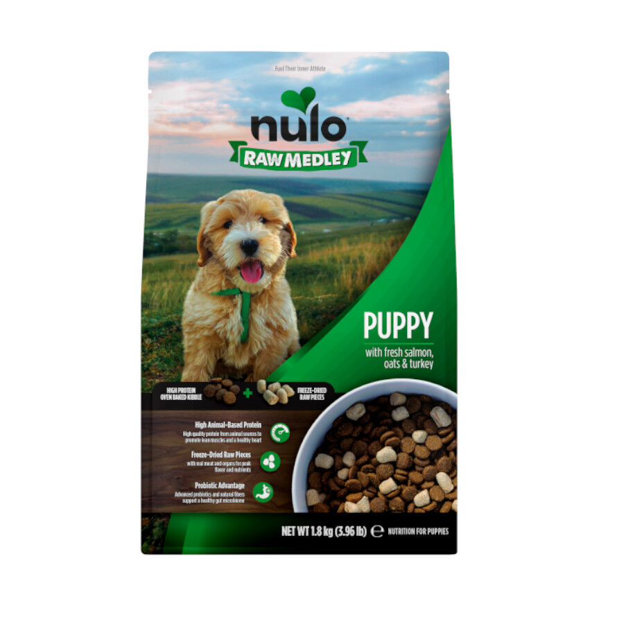 4.5 kg Nulo Raw Medley Salm&oacute;n Avena y Pavo Pienso para cachorros, , large Imagen numero 1