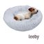 Leeby Cama Redonda Antiestrés de Pelo Gris para perros, , large indicador imagen numero 2