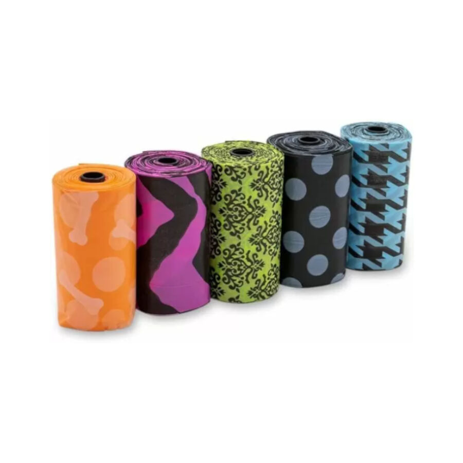 Bags on Board Patterned Bolsas Grandes para heces de perro – 10 x 14 thumbnail