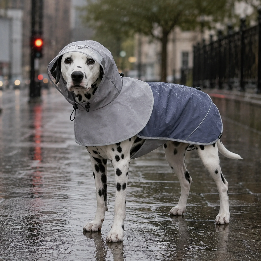 Gotoo Impermeable Gris con Capucha para perros, , large Imagen numero 1