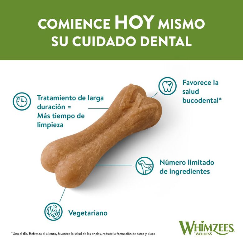 Whimzees Snacks Dentales en Forma de Hueso para perros thumbnail