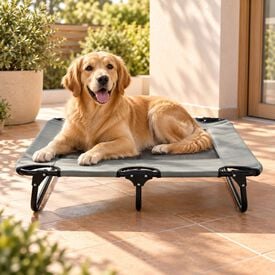 Outech Cama Elevada Plegable para perros