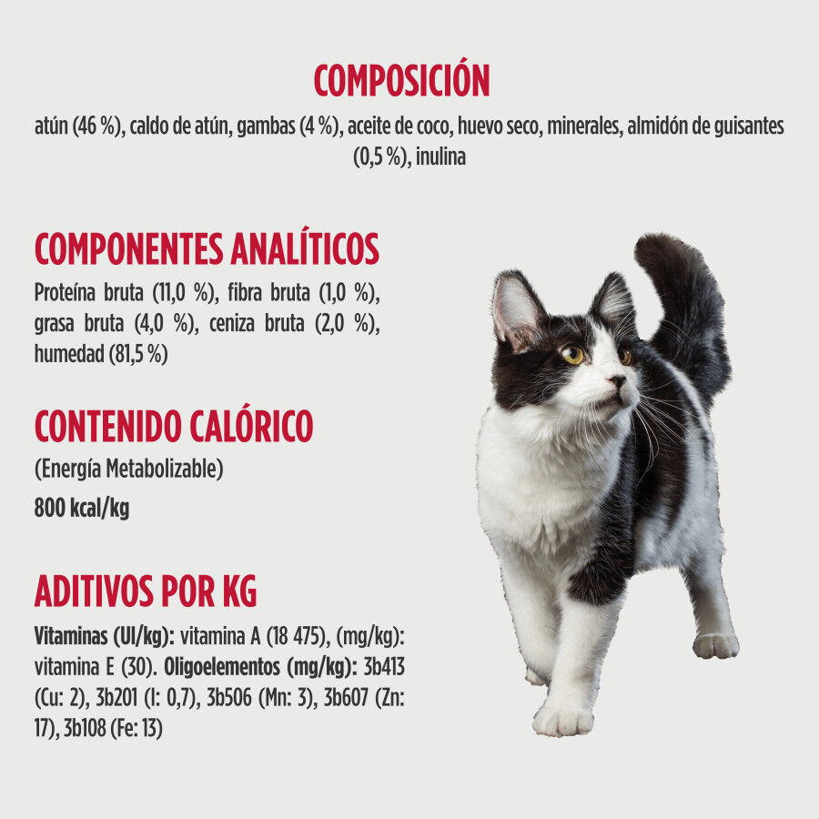 79 g Nulo Silky Mousse Atun con Camarones Sobres para gatos, , large Imagen numero 3
