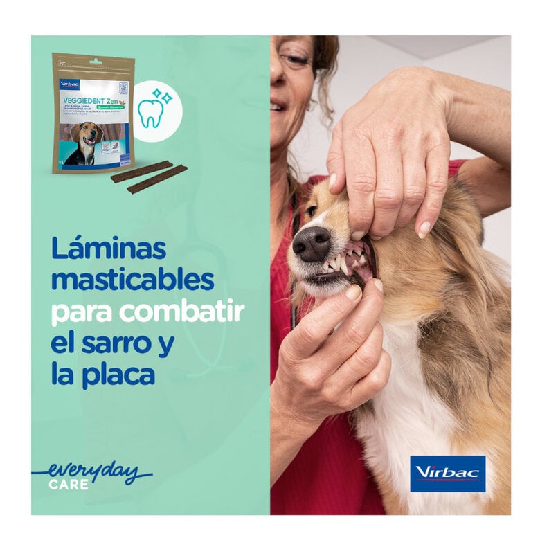 15 barritas Virbac Láminas Veggiedent Zen S para perros,  Imagen numero 4 15 barritas Virbac Láminas Veggiedent Zen S para perros, , large Imagen numero 4