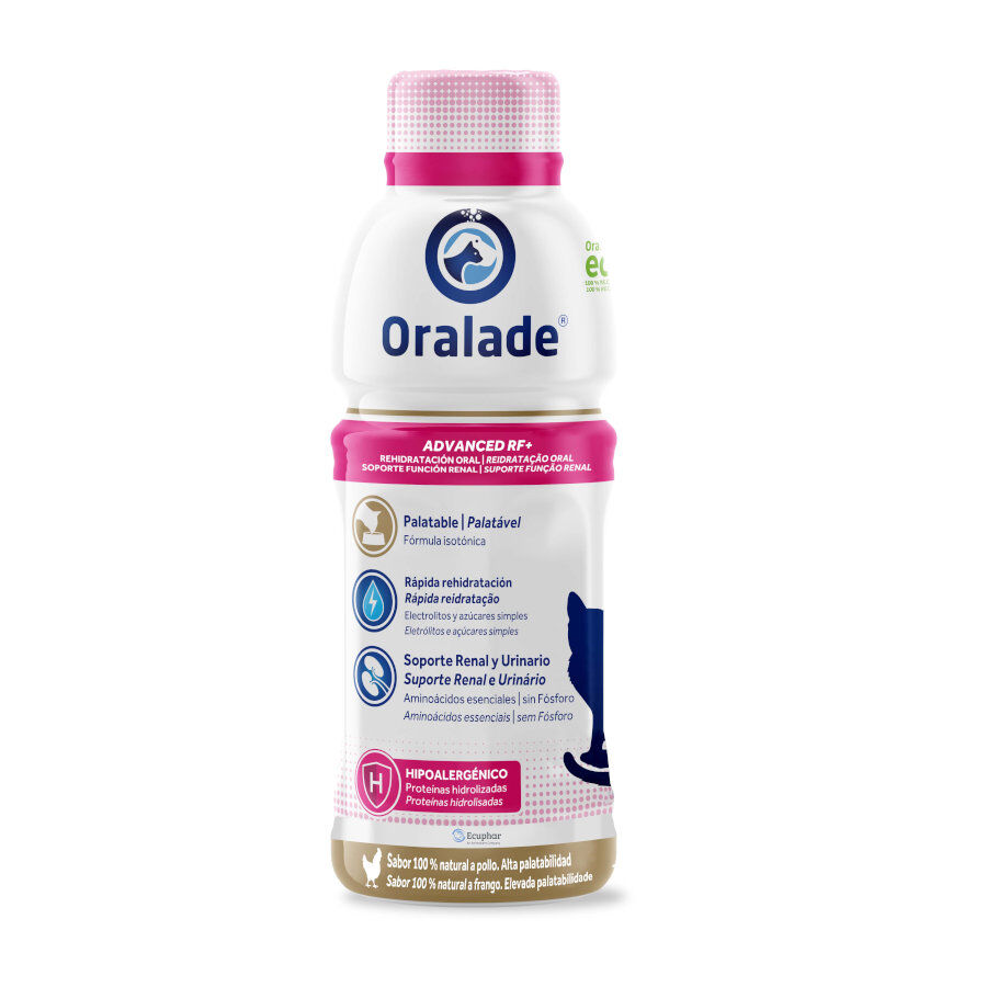 Ecuphar Oralade Advanced RF+ Solución de Rehidratación Oral para gatos