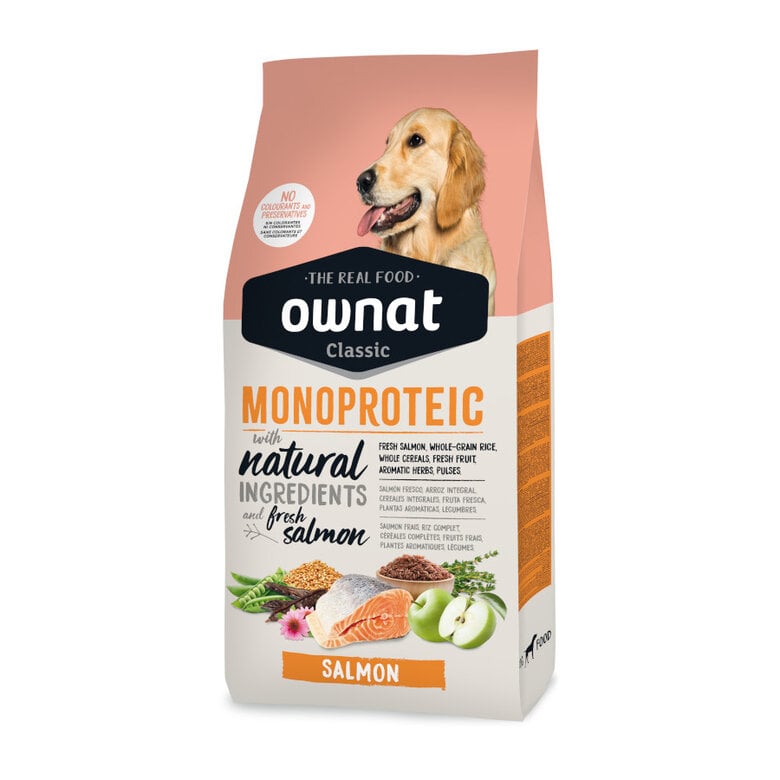 Ownat Classic Monoproteico Pienso Salmón para perros,  Imagen numero 1 Ownat Classic Monoproteico Pienso Salmón para perros, , large Imagen numero 1