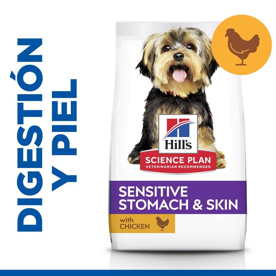 Hill&#039;s Science Plan Sensitive Stomach y Skin Small y Mini Pollo pienso para perros thumbnail