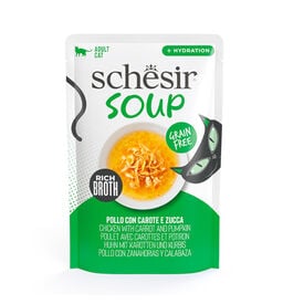 Schesir Pollo con Calabaza Grain Free en Sopa sobre para gatos,  Schesir Pollo con Calabaza Grain Free en Sopa sobre para gatos
