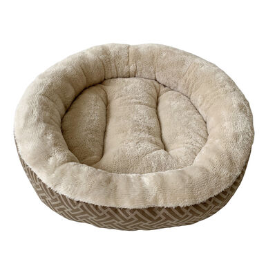 Catshion Geometric Cama Marrón para gatos
