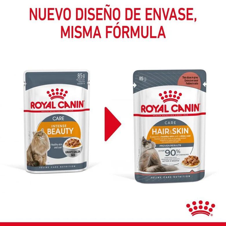 Royal Canin Hair and Skin sobre en salsa para gatos thumbnail
