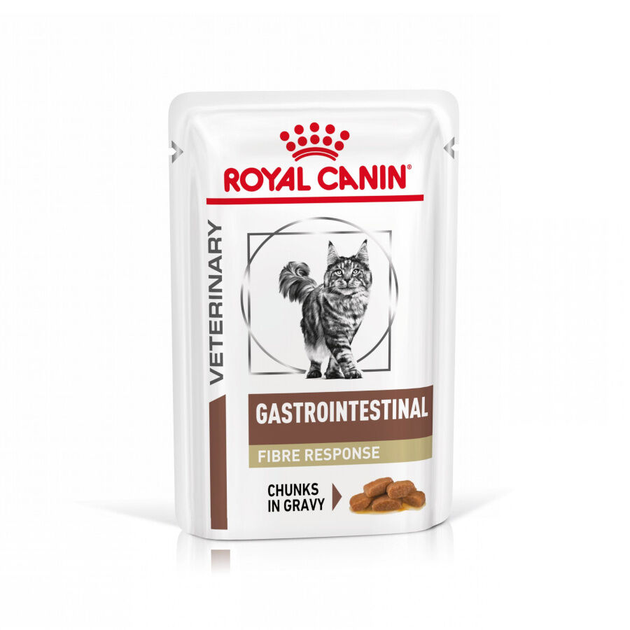 Royal Canin Gastrointestinal Fibre Response Láminas en Salsa Sobre para gatos