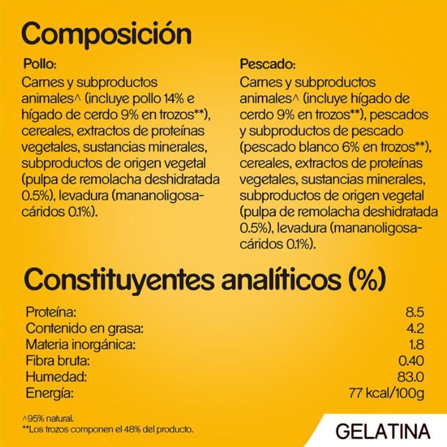 4 sobres x 100 g Pedigree Pollo y Pescado Gelatina en Bolsita para Perros, , large Imagen numero 3