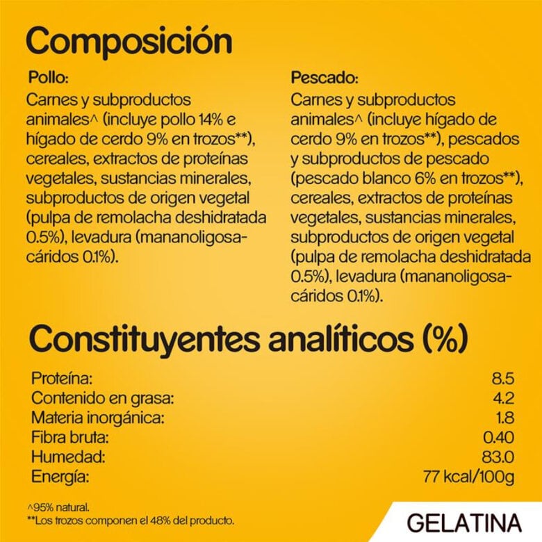 4 sobres x 100 g Pedigree Pollo y Pescado Gelatina en Bolsita para Perros,  Imagen numero 3 4 sobres x 100 g Pedigree Pollo y Pescado Gelatina en Bolsita para Perros, , large Imagen numero 3