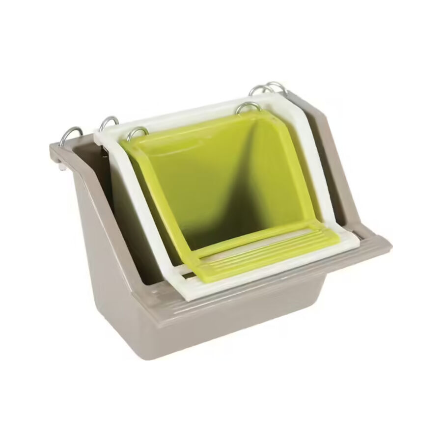 Zolux Comedero con Trapecio para pájaros