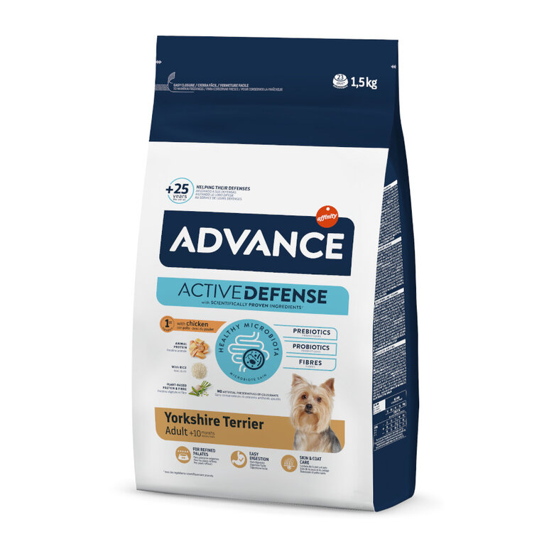 1.5 kg Advance Active Defense Yorkshire Terrier Adult pienso para perros,  Imagen numero 1 1.5 kg Advance Active Defense Yorkshire Terrier Adult pienso para perros, , large Imagen numero 1