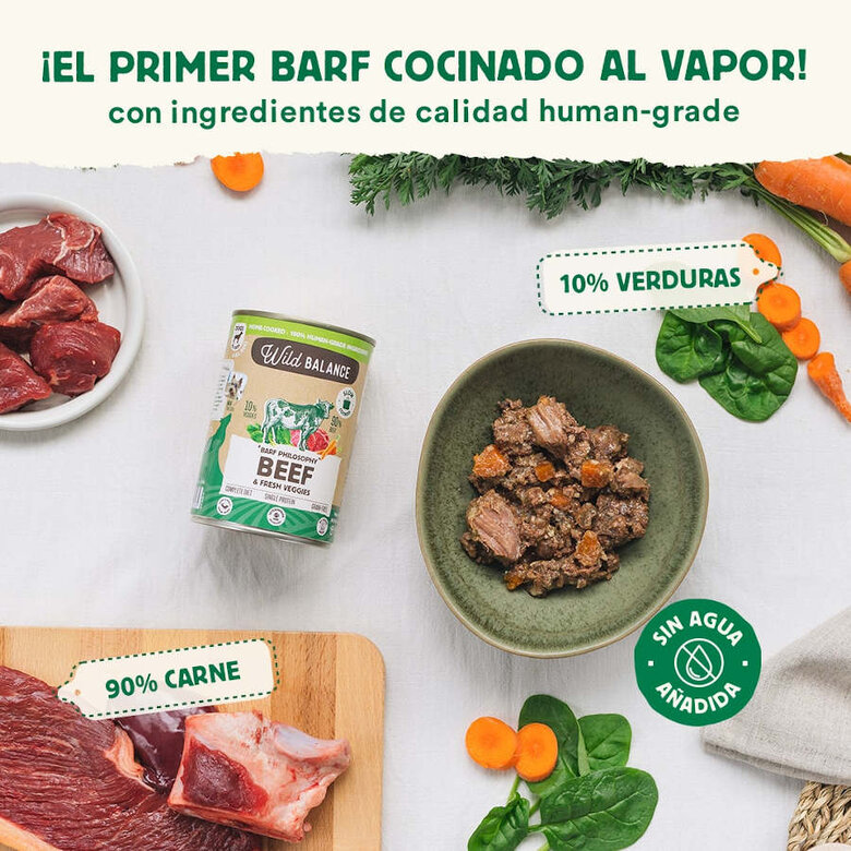 400 g Wild Balance BARF Ternera y Vegetales lata para perros,  Imagen numero 2 400 g Wild Balance BARF Ternera y Vegetales lata para perros, , large Imagen numero 2