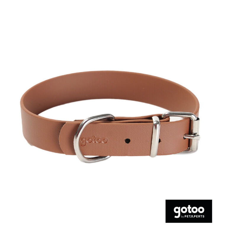 Gotoo Collar Biothane marrón para perros thumbnail