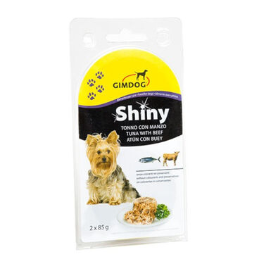 GimDog Shiny atún y buey comida húmeda para perros