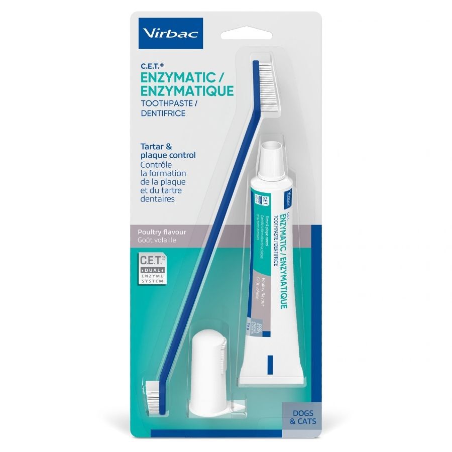 Virbac C.E.T Kit Dent&iacute;frico Enzim&aacute;tico para perros, , large Imagen numero 1